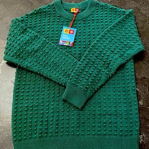 NWT green mens textured sweater by Lego for Target sizes S & M available